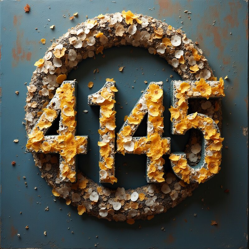 Artistic photo of number 4145