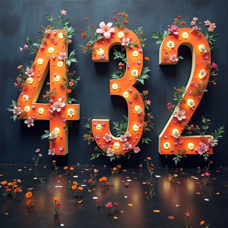 Artistic photo of number 432