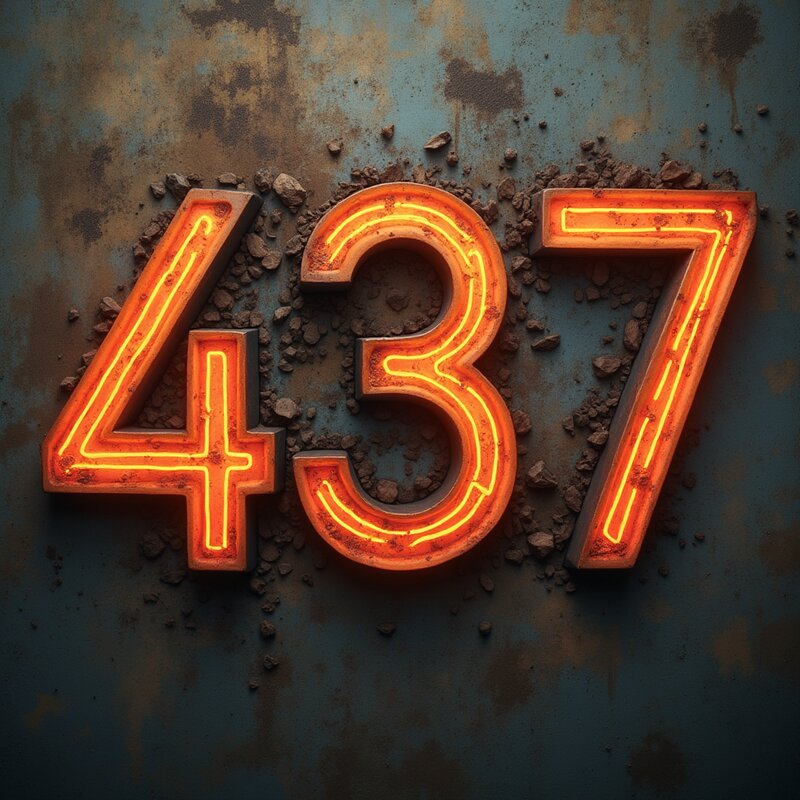 Artistic photo of number 437