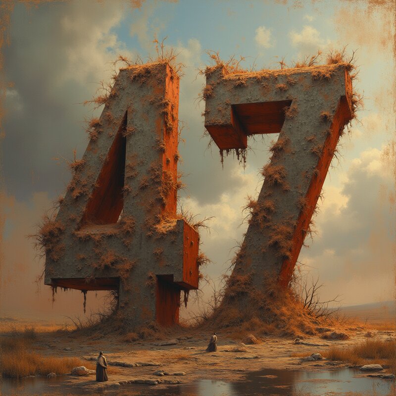 Artistic photo of number 47