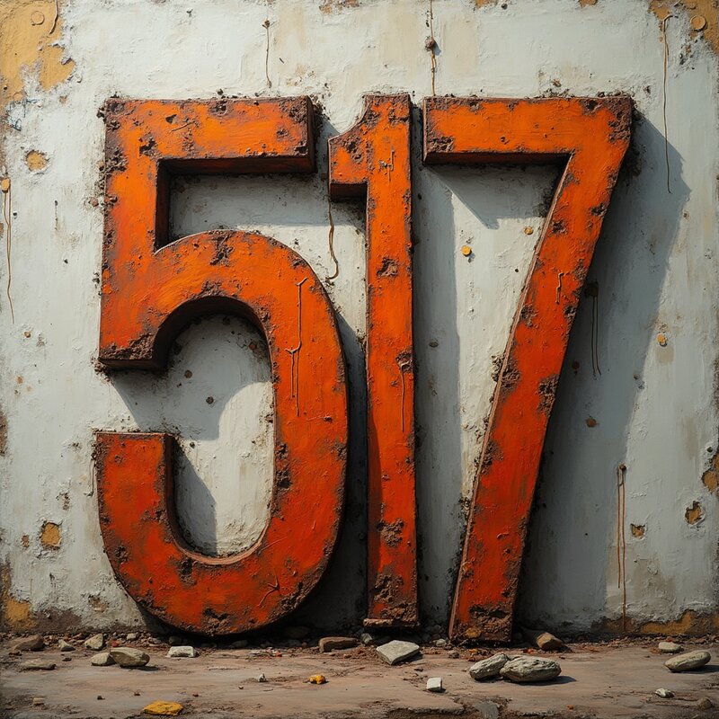 Artistic photo of number 517