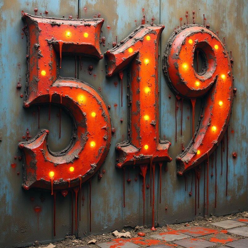 Artistic photo of number 519