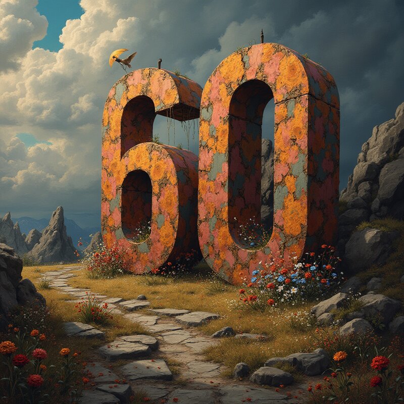 Artistic photo of number 60