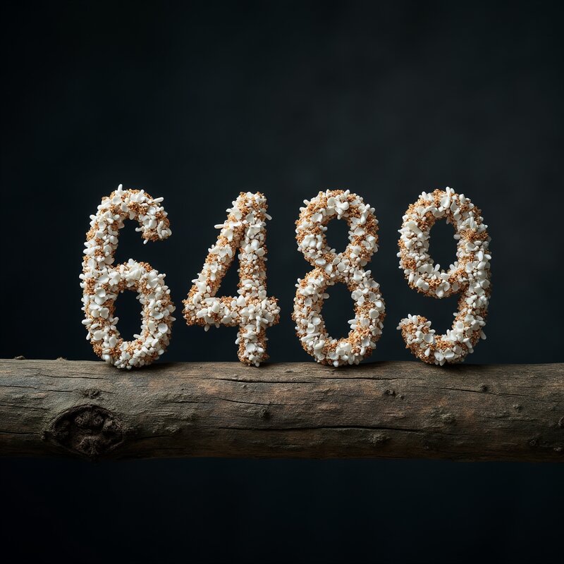 Artistic photo of number 6489