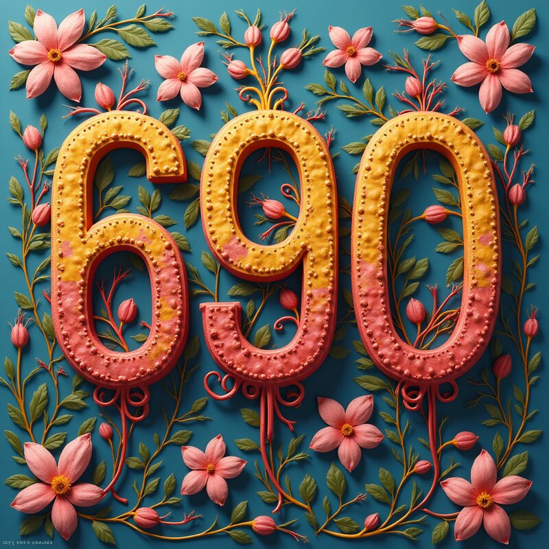 Artistic photo of number 690