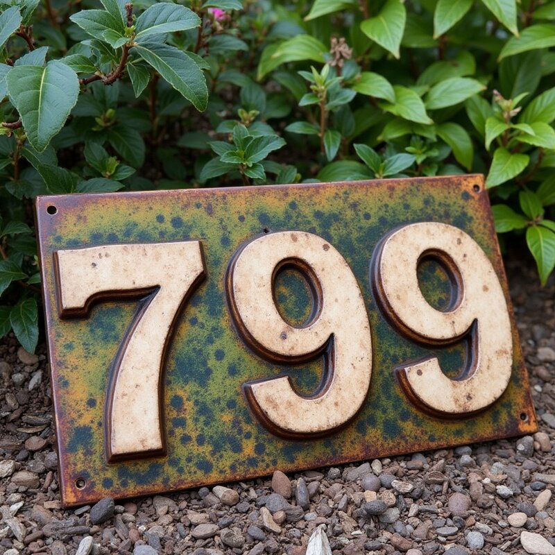 Artistic photo of number 799