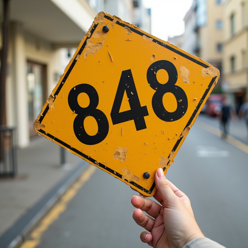 Artistic photo of number 848