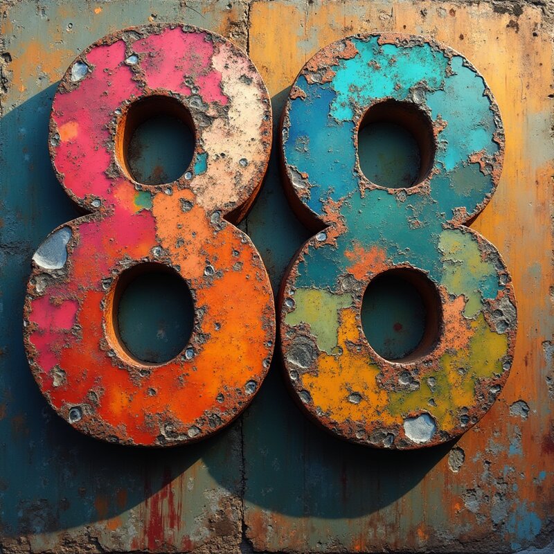 Artistic photo of number 88