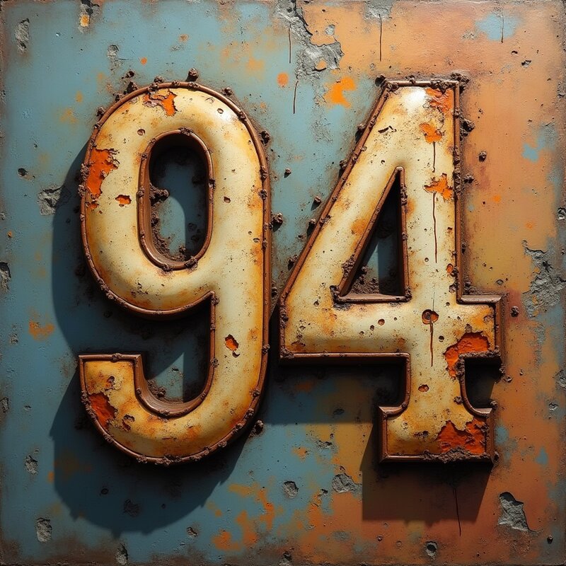 Artistic photo of number 94