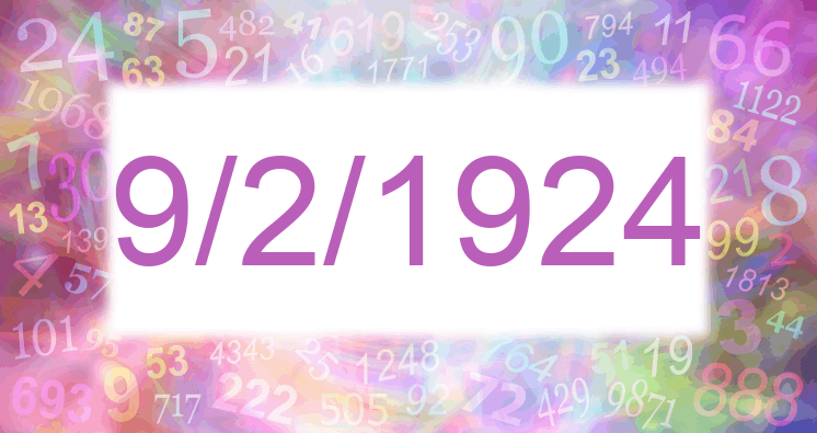 Numerología de la fecha 9/2/1924