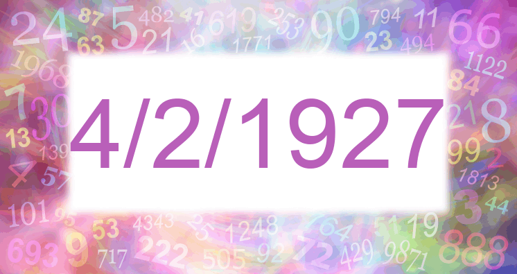 Numerología de la fecha 4/2/1927