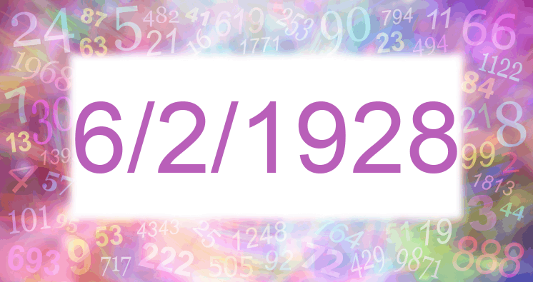 Numerología de la fecha 6/2/1928