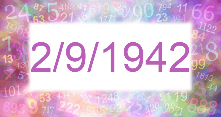 Numerología de la fecha 2/9/1942