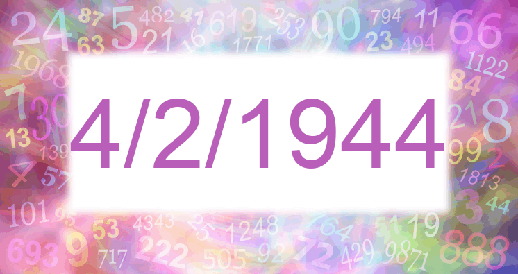 Numerología de la fecha 4/2/1944