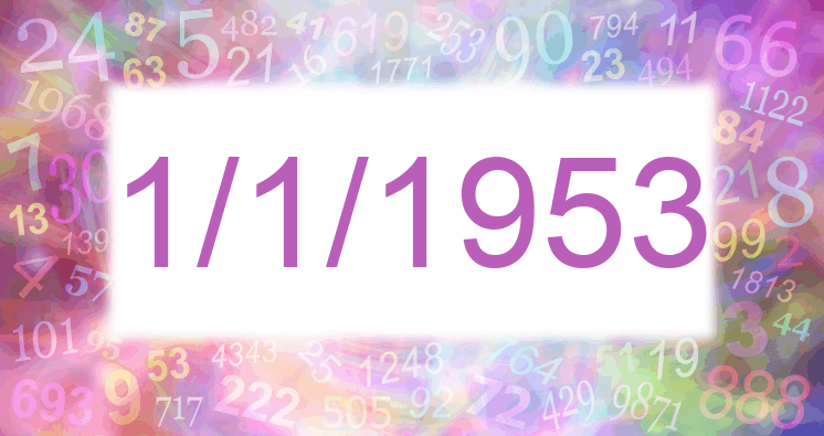 Numerología de la fecha 1/1/1953
