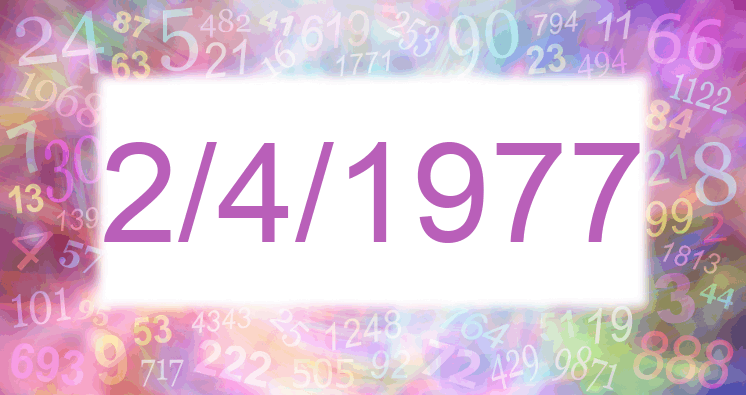 Numerología de la fecha 2/4/1977