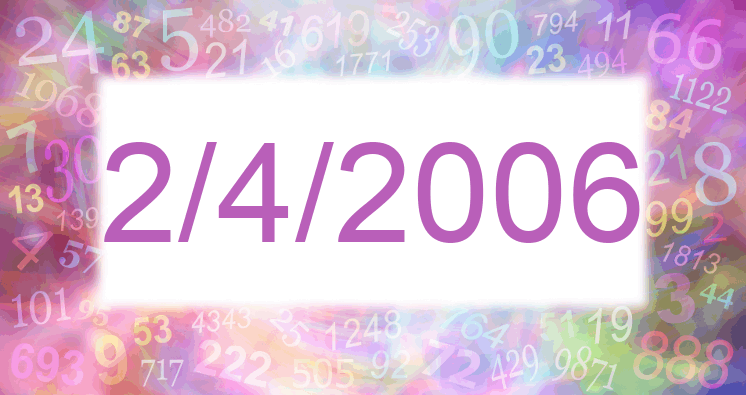 Numerología de la fecha 2/4/2006