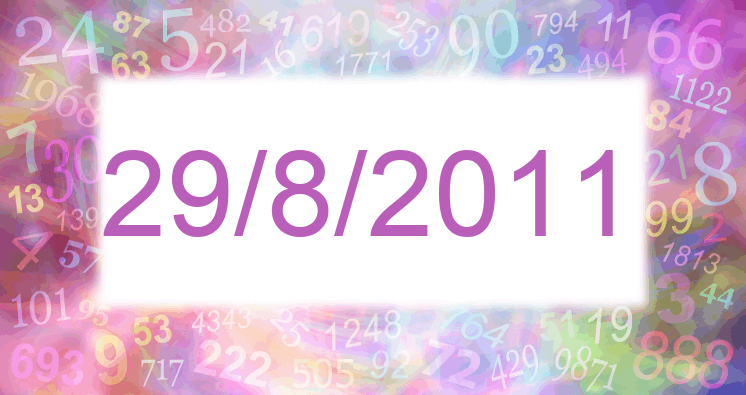 Numerología de la fecha 29/8/2011