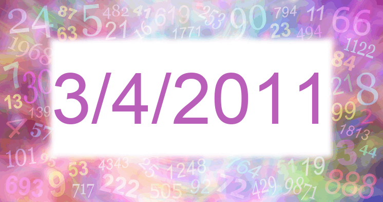 Numerología de la fecha 3/4/2011