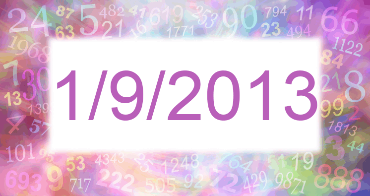 Numerología de la fecha 1/9/2013