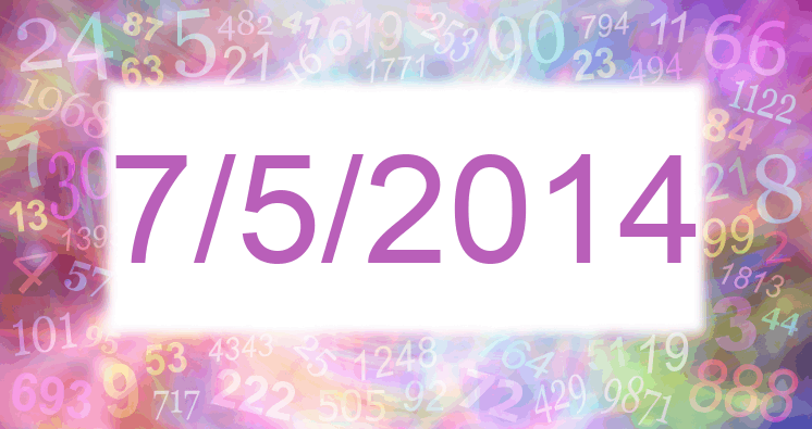 Numerología de la fecha 7/5/2014