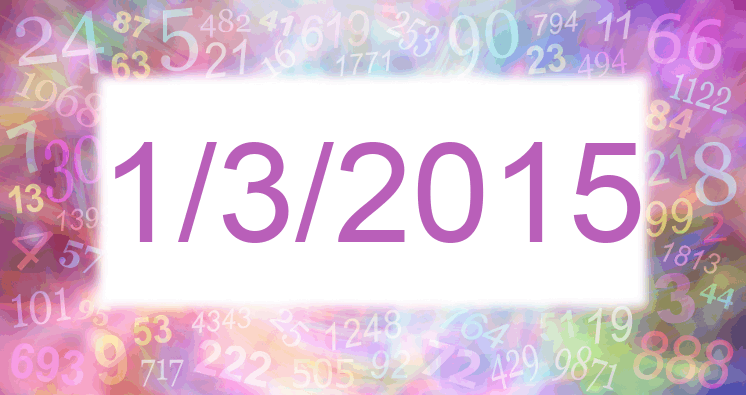 Numerología de la fecha 1/3/2015