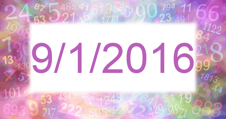 Numerología de la fecha 9/1/2016
