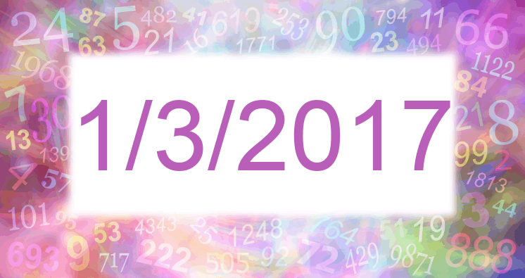 Numerología de la fecha 1/3/2017