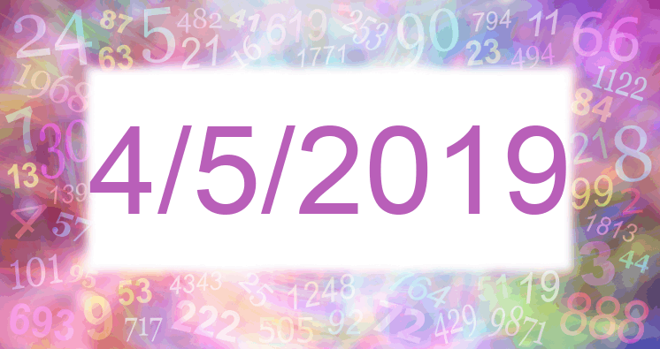 Numerología de la fecha 4/5/2019