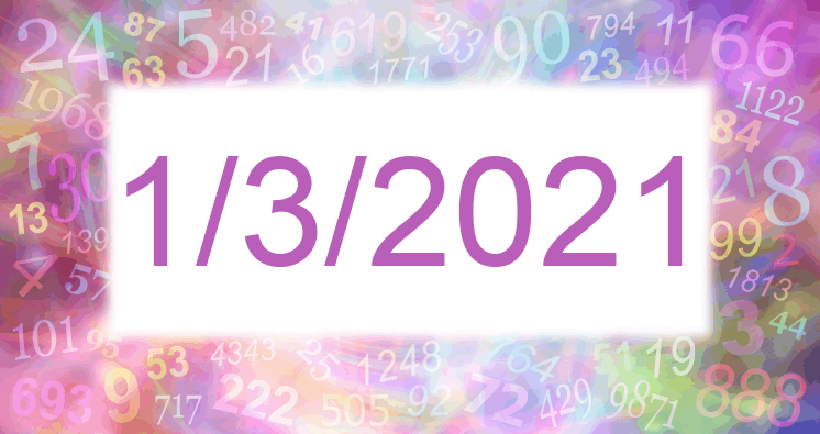Numerología de la fecha 1/3/2021