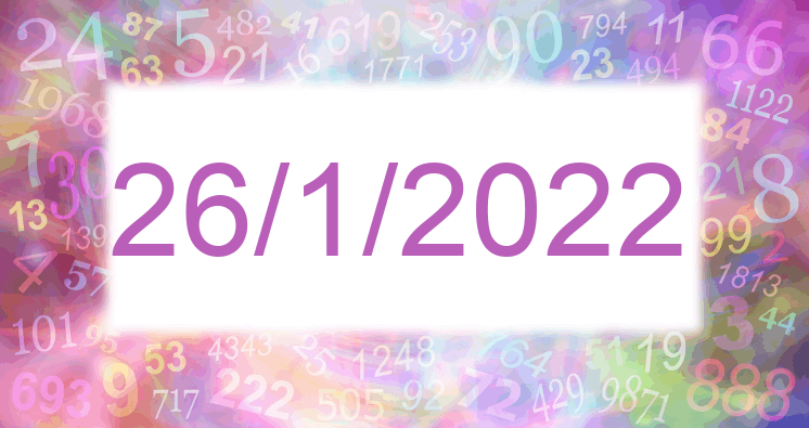 Numerología de la fecha 26/1/2022