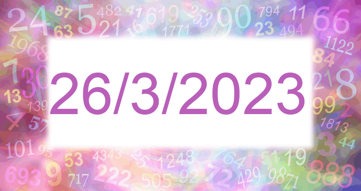 Numerología de la fecha 26/3/2023