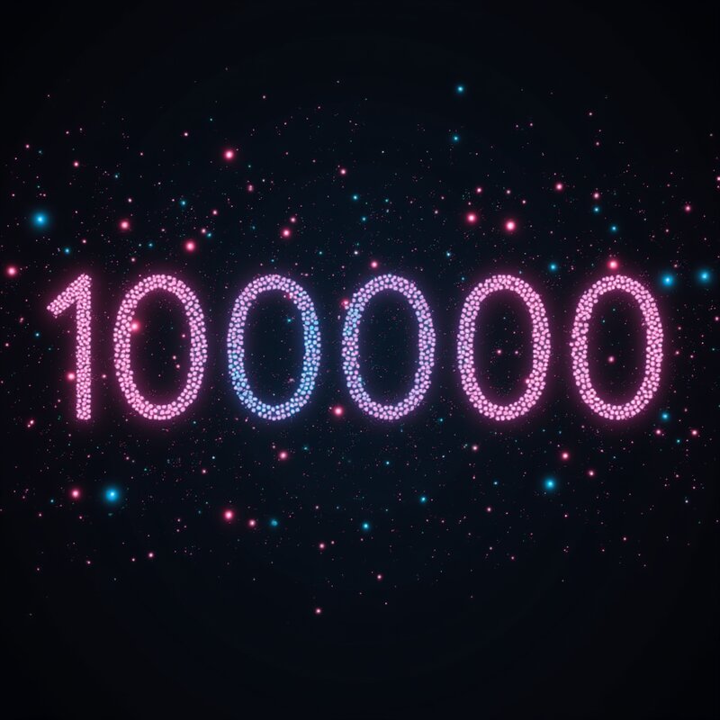 Number 100000 - Photo Art