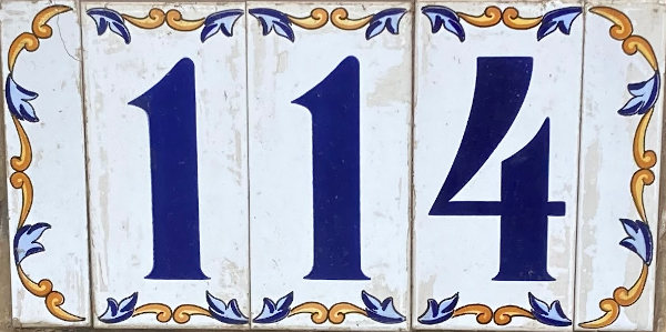 Photo of the number 114