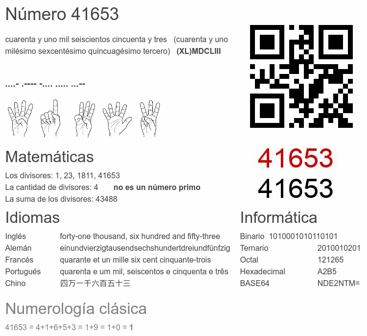 Número 41653 infografía