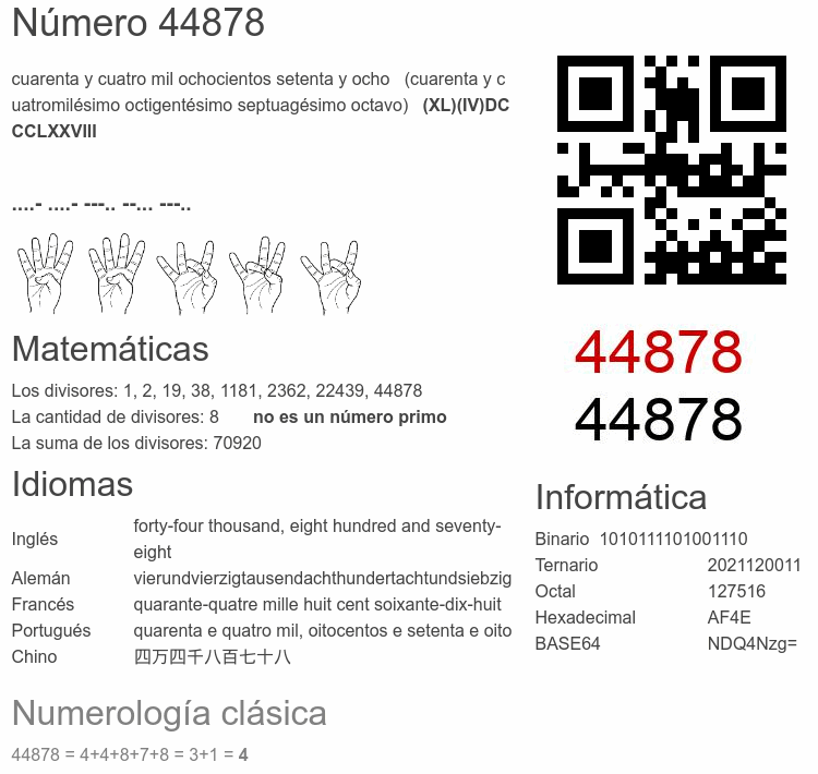 Número 44878 infografía