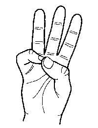 Sign language for number 9069