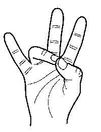 Sign language for number 10087