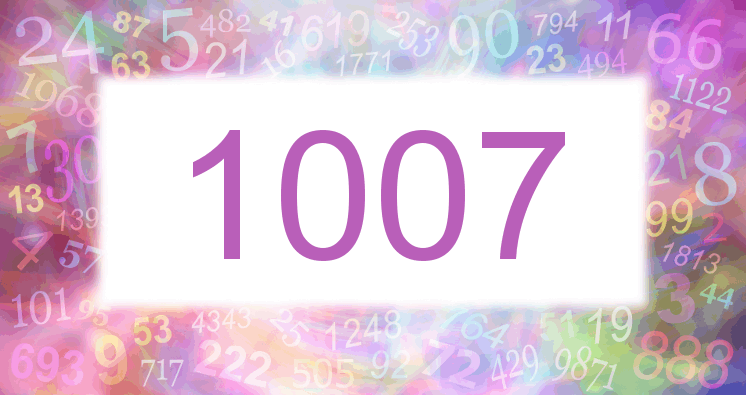 Dreams about number 1007