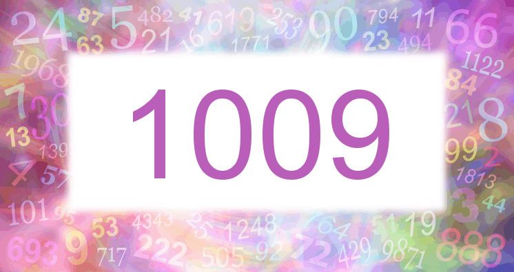 Träume mit einer Nummer 1009 rosa Bild