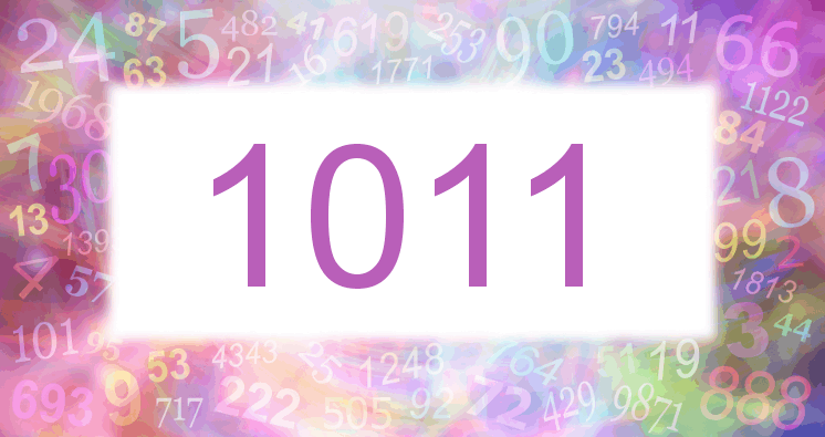 Träume mit einer Nummer 1011 rosa Bild