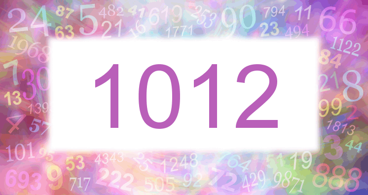 Dreams about number 1012
