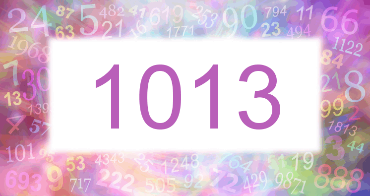 Dreams about number 1013