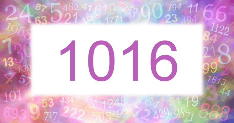 Dreams about number 1016