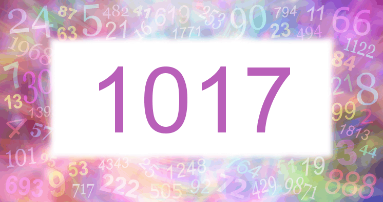 Dreams about number 1017