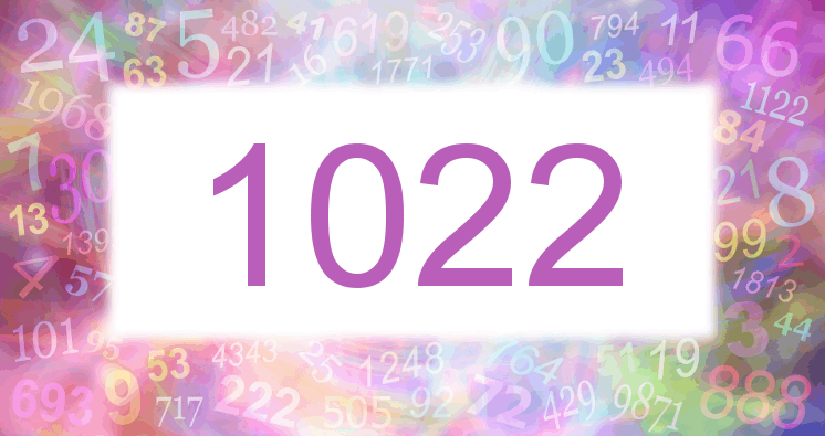 Träume mit einer Nummer 1022 rosa Bild