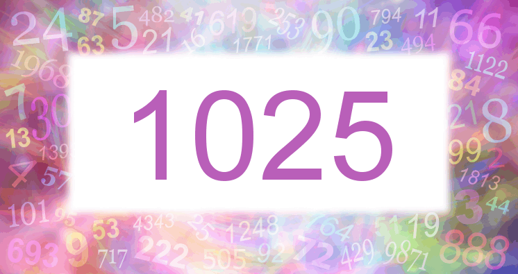 Träume mit einer Nummer 1025 rosa Bild