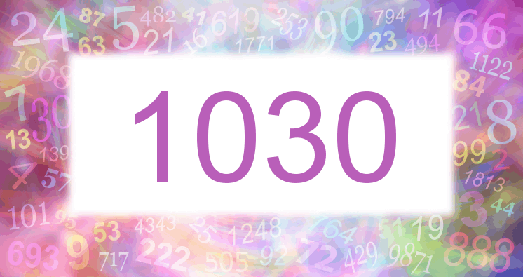 Dreams about number 1030