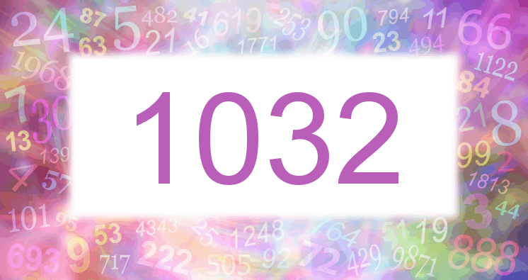 Träume mit einer Nummer 1032 rosa Bild