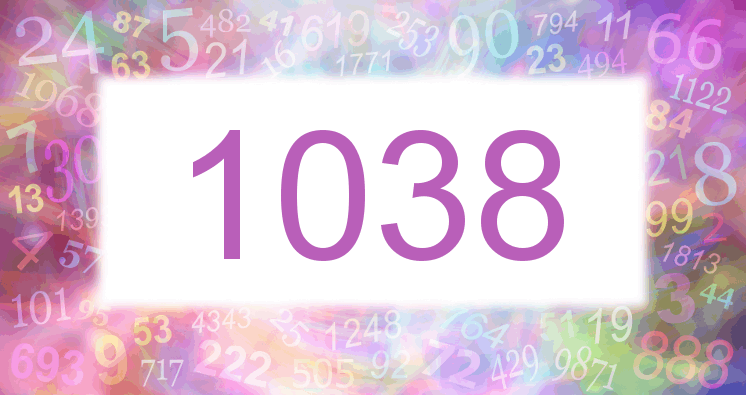 Träume mit einer Nummer 1038 rosa Bild